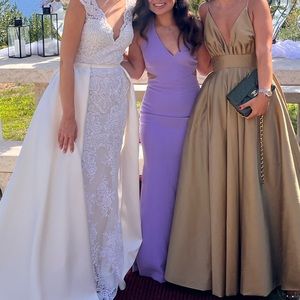 Likely purple cut out dress